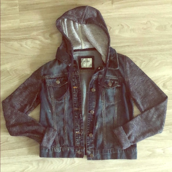 Mudd Jackets & Blazers - Hoodie Jean jacket